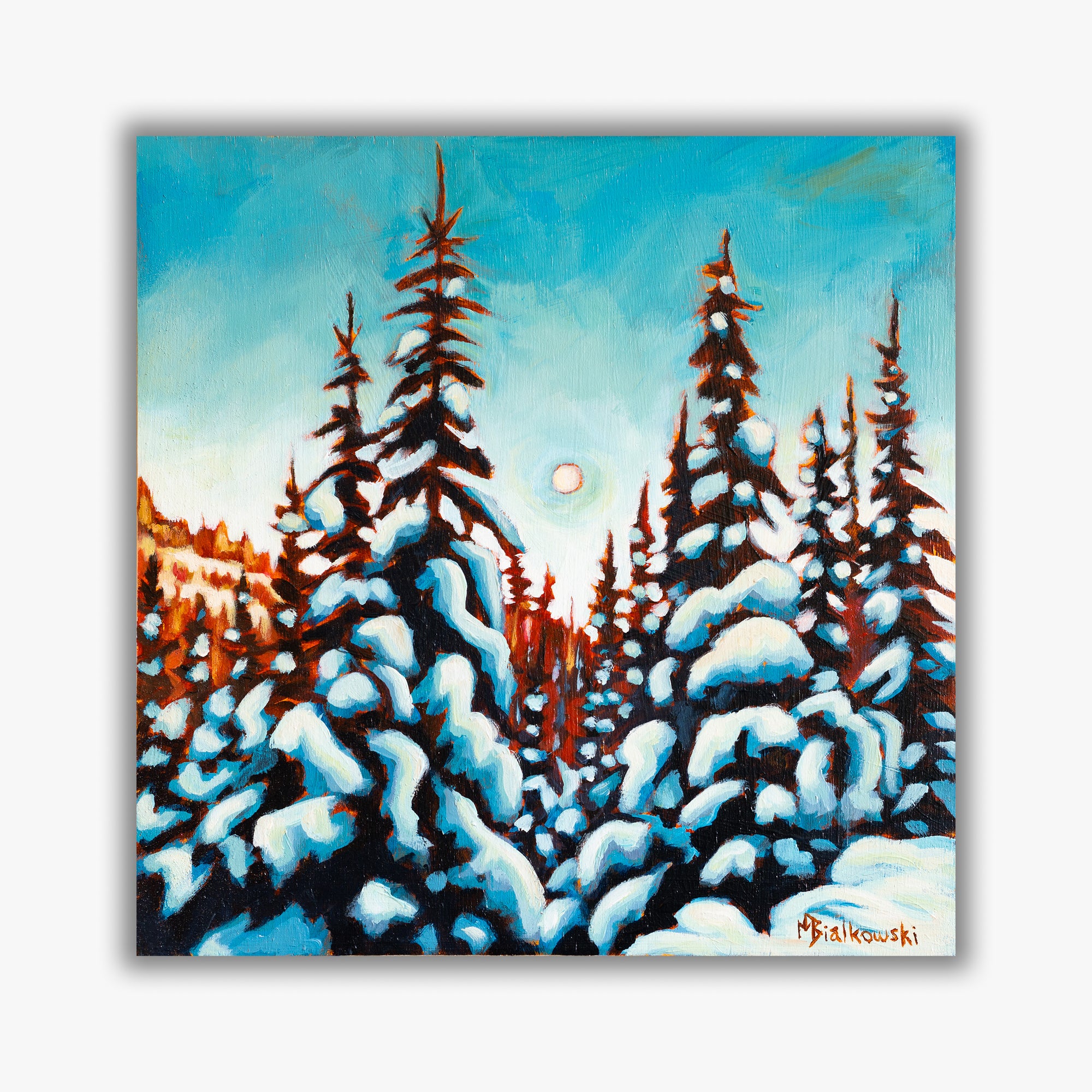 "Afternoon Moon" - Boxed Canvas