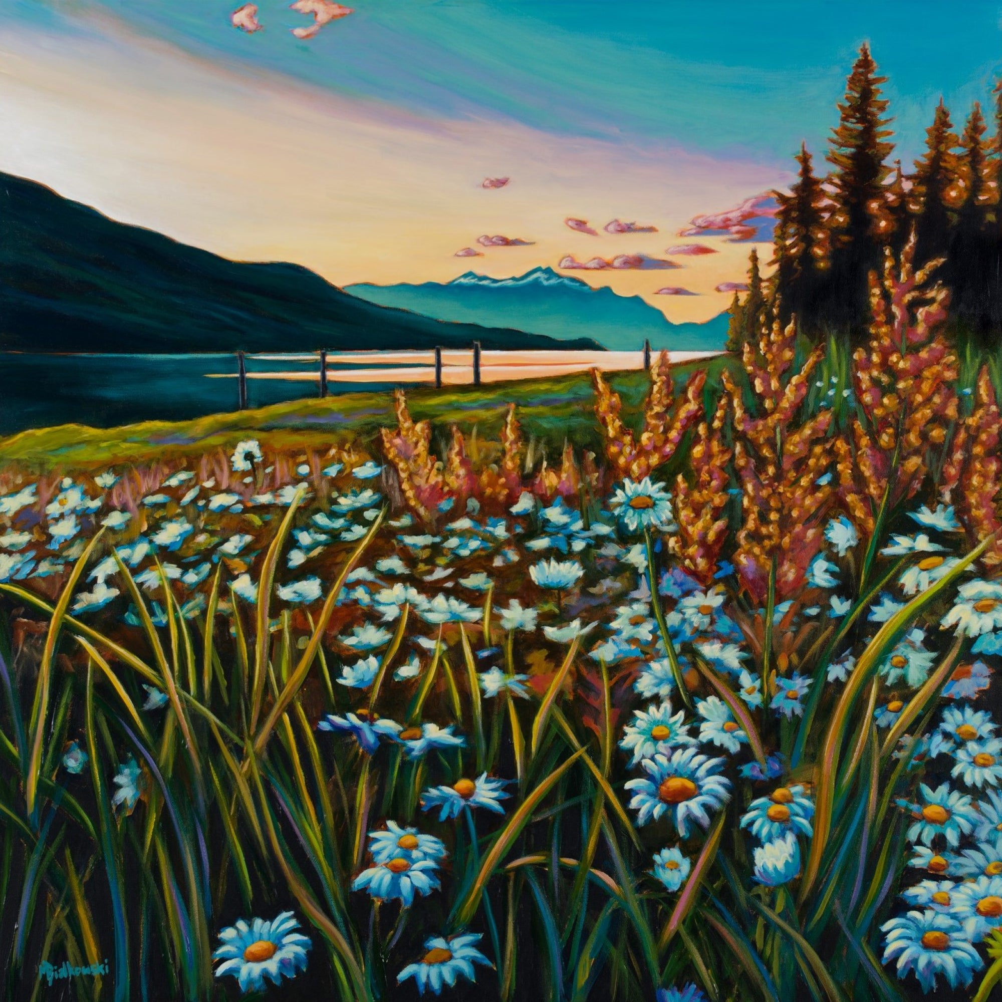 "Daisies Before Stars" - Boxed Canvas