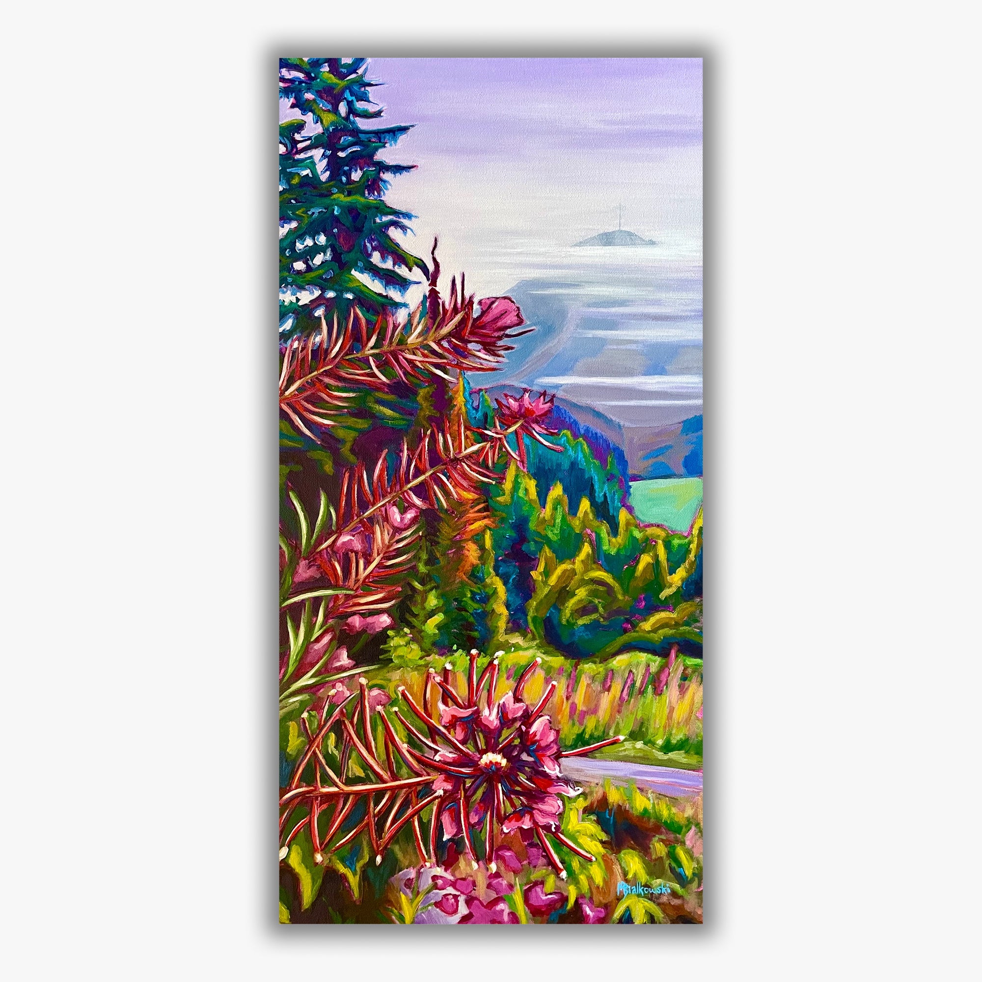 "Fire At Red" - Boxed Canvas