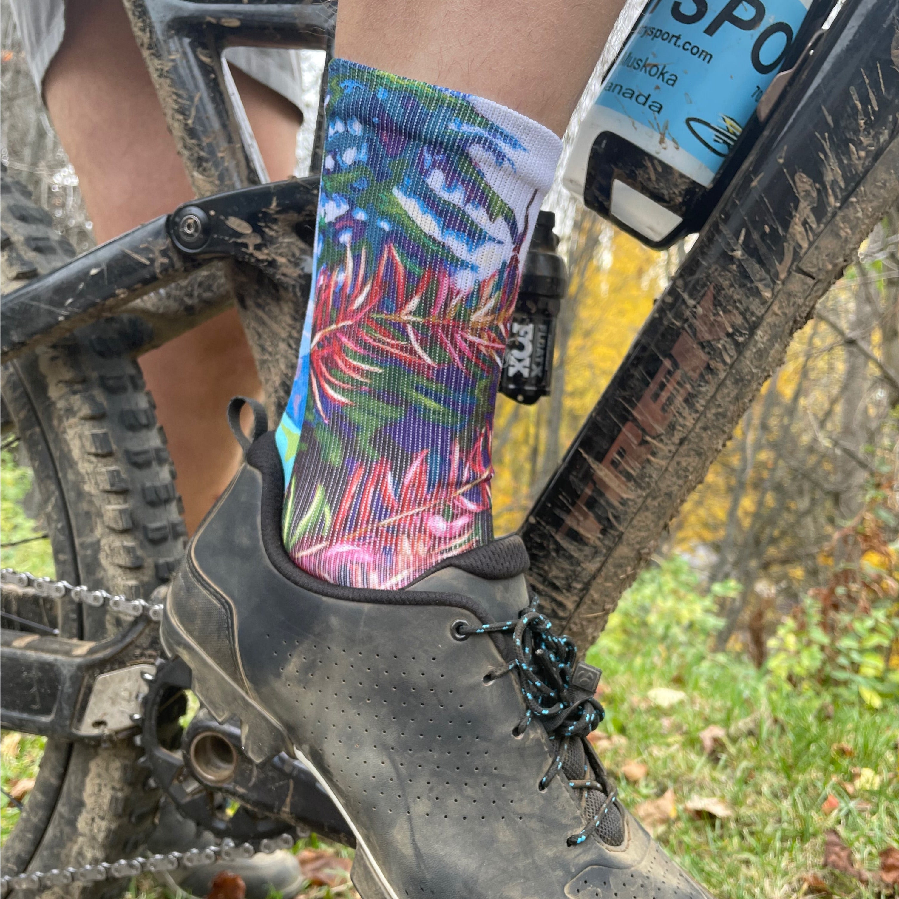 "Fire At Red"- Socks