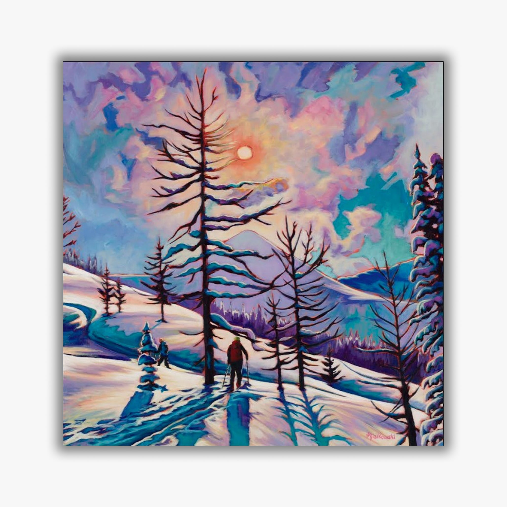 "Just A Left Around The Ol' Larch" - Boxed Canvas