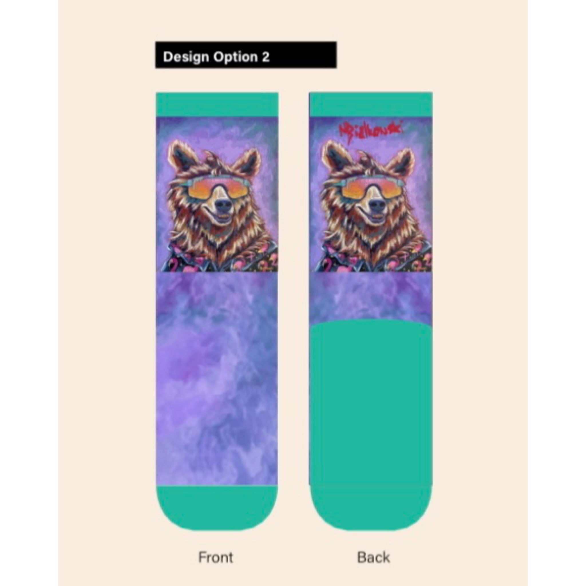 "Ricky Bearby" - Socks