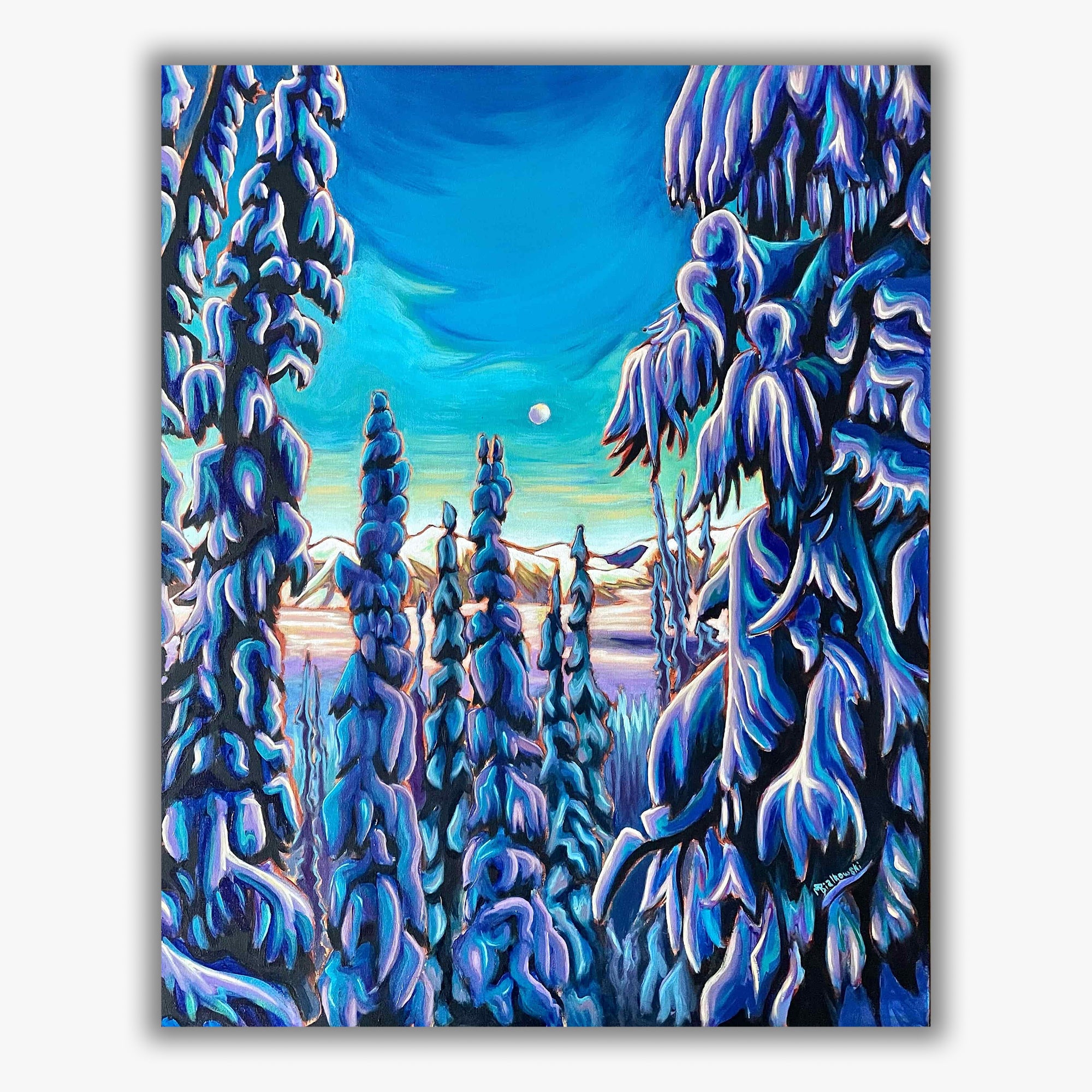 "Where The Moon Stays To Play" - Boxed Canvas