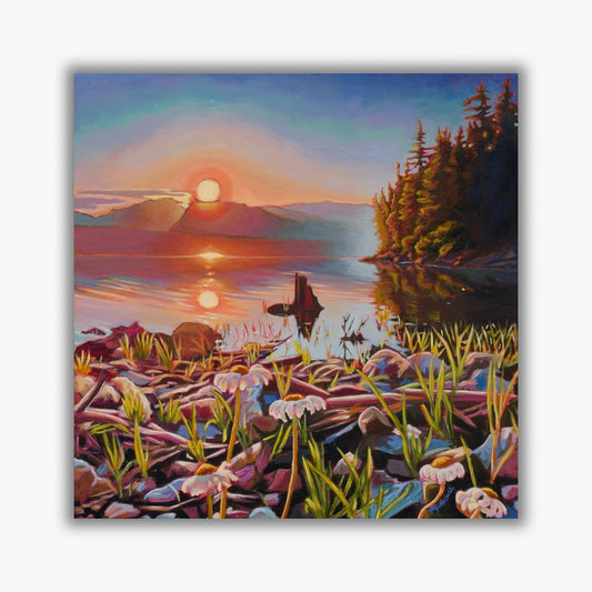 "Daisies on the Arrow" - Boxed Canvas