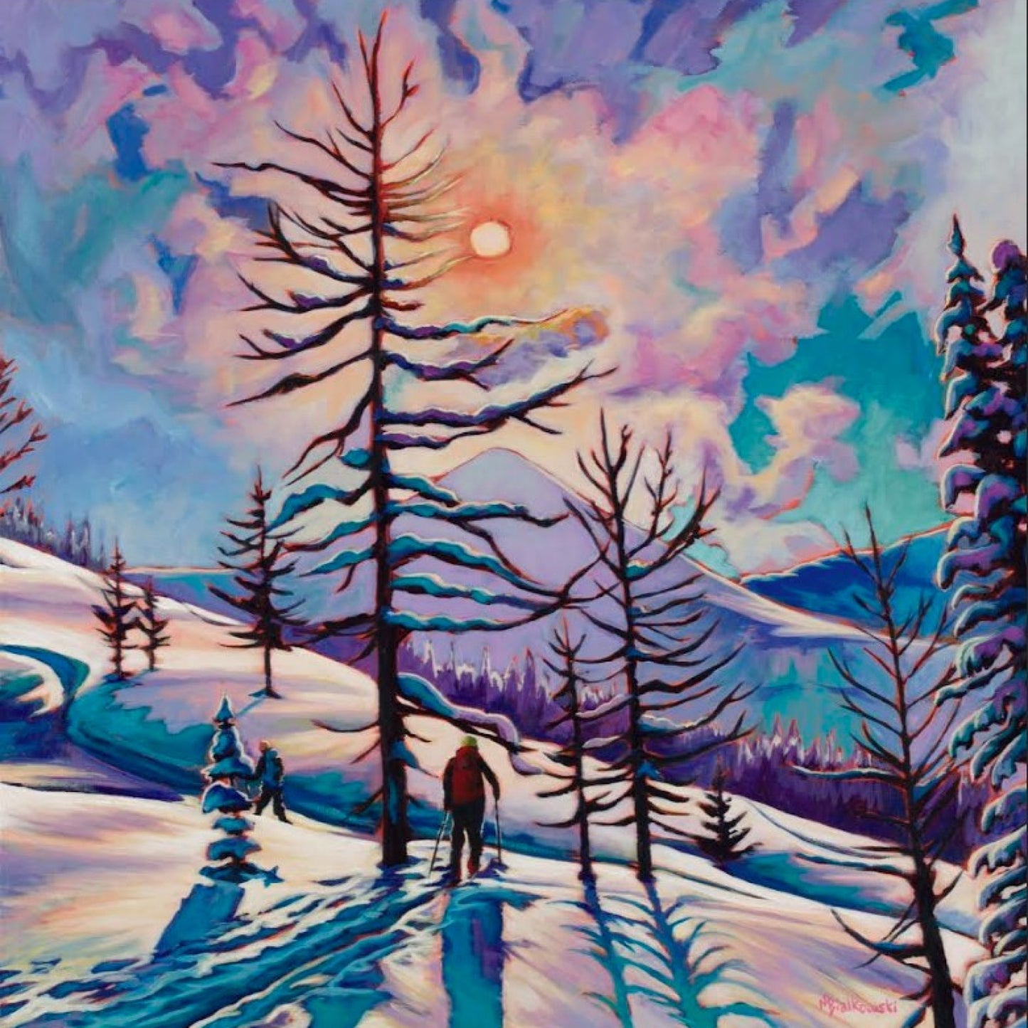 "Just A Left Around The Ol' Larch" - Paper Print
