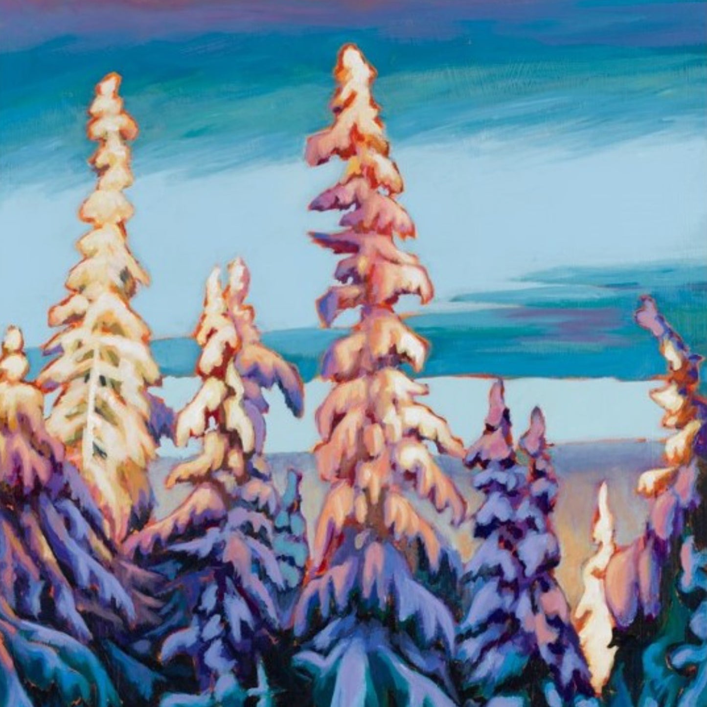 "Pastel Sunset" - Boxed Canvas