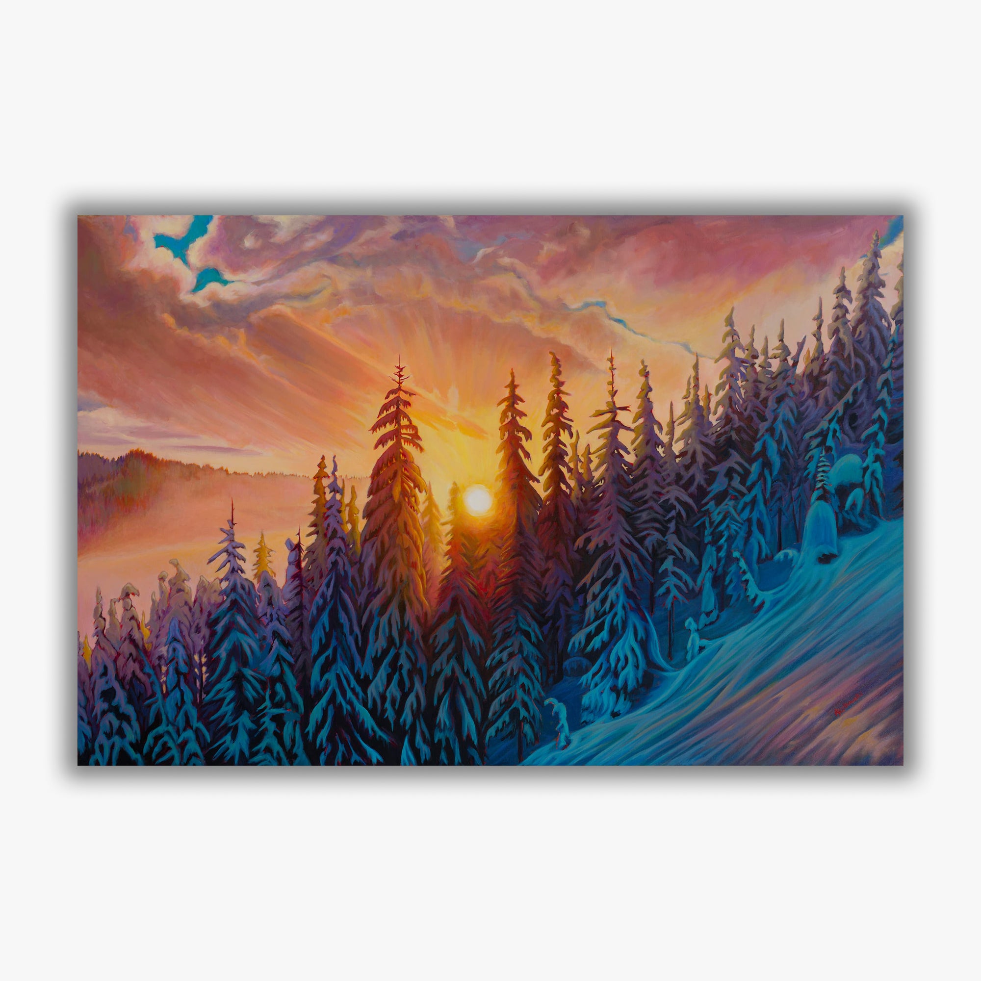 "Slopeside Gratitude Pt.2” - Boxed Canvas