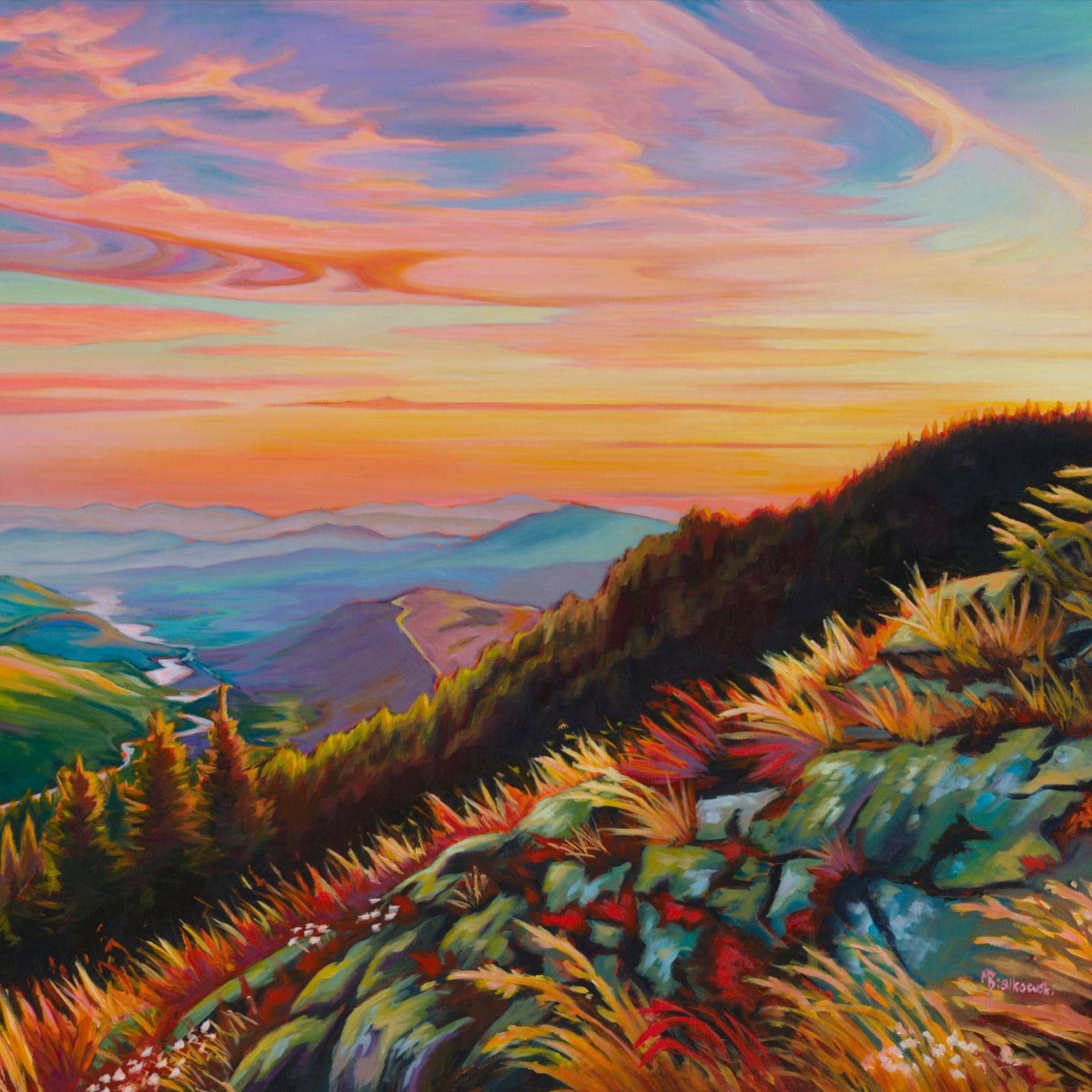 "Stay A While" - Boxed Canvas