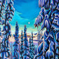 "Where The Moon Stays To Play" - Boxed Canvas