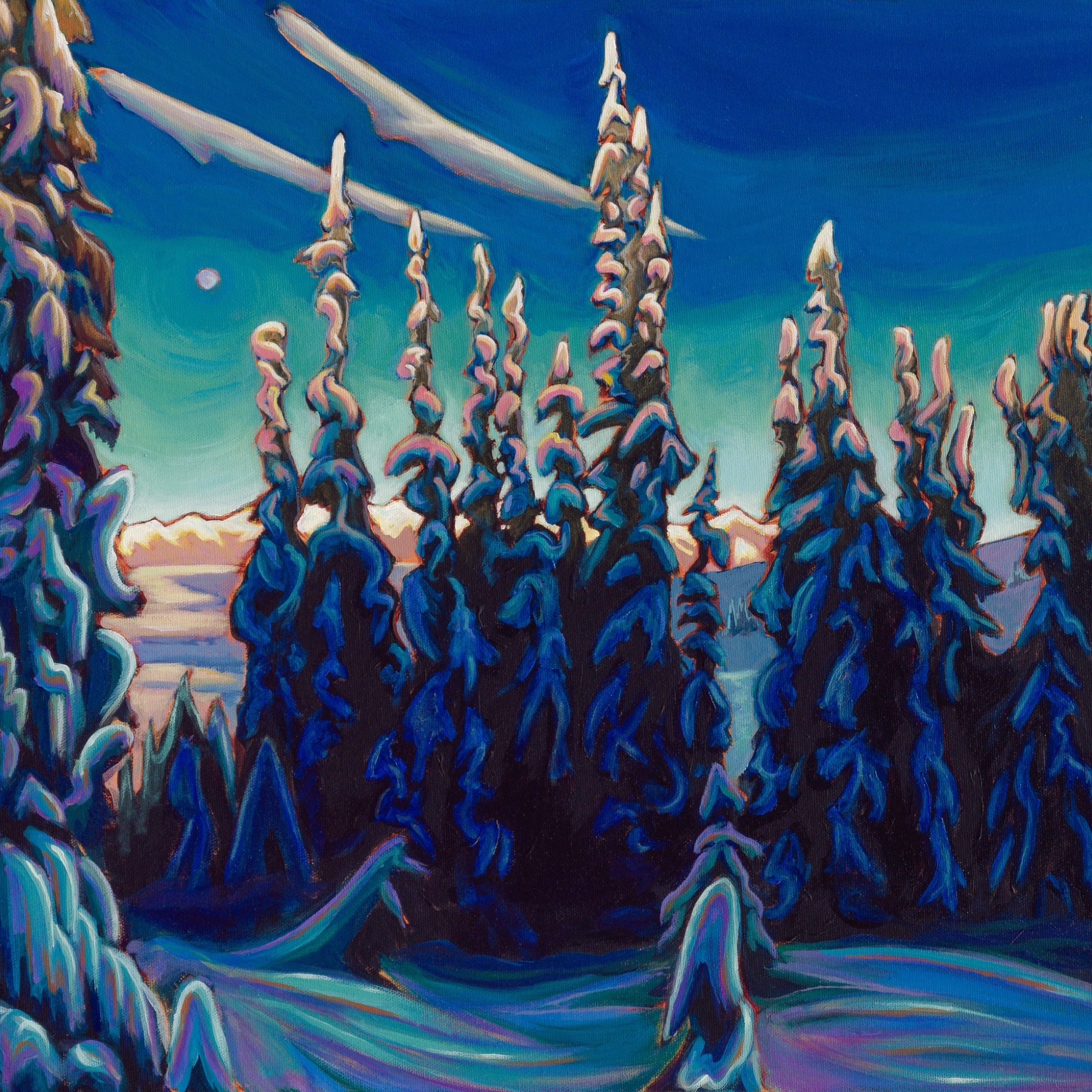 "Where The Moon Stays To Play Pt. 2" - Boxed Canvas